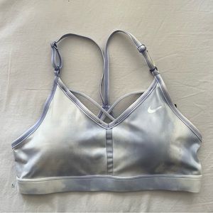 NWT Nike White and Purple Sports Bra Size M